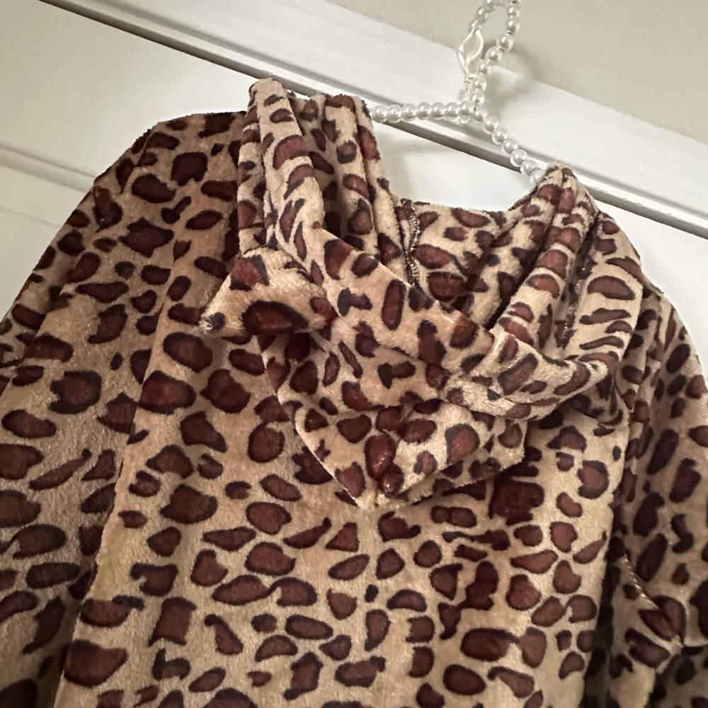 Unbranded Leopard Animal Ears Swing Coat - Picture 7 of 10